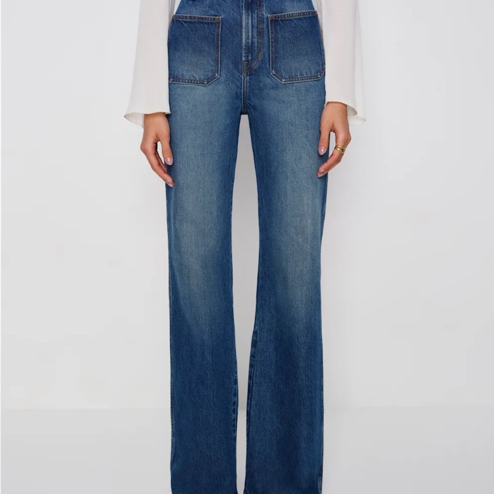 Reformation Alyssa High Rise Wide Leg Long Jeans